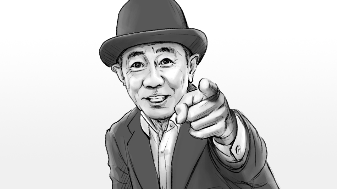 モノクロコンテ　男性タレント